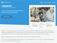 Tablet Screenshot of forefronttheme.com